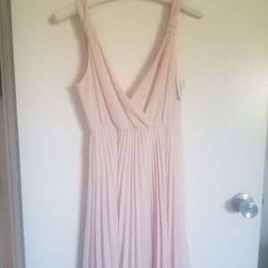Pink chiffon dress